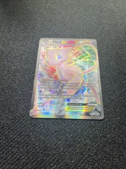 Pokemon TCG Holo Ultra Rare Full Art Mew EX XY126 Black Star Promo Card LP NM - Image 2