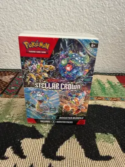 Pokemon Trading Card Scarlet & Violet 7 Stellar Crown 6 Pack Booster Bundle - Image 1
