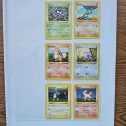 WOTC Pokemon Vintage Base Set Shadowless 6 Card Lot - Image 1