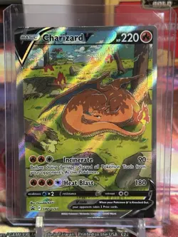 Pokemon Charizard V SWSH260 Promo Pokemon TCG Card Game LP Sword And Shield TCG - Image 1