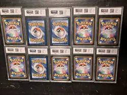 Pokemon TCG Full Art ILLustration Graded Cards Slabs Lot - Image 2