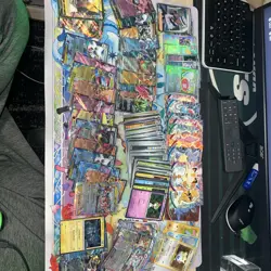 100+ Pokemon Card Lot Ex’s, V’s, Topps Pokemon, Vintage JP, Sealed Promos, Etc! - Image 1