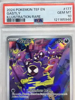 PSA 10 Gastly #177/162 Illustration Rare - Temporal Forces Pokemon TCG Card - Image 2