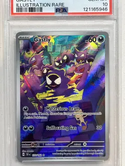 PSA 10 Gastly #177/162 Illustration Rare - Temporal Forces Pokemon TCG Card - Image 3