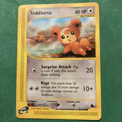 Pokemon Card - Teddiursa Skyridge 109/144 Non Holo - Image 1