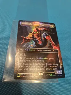 Magic The Gathering MTG Marvel Legends Spectacular Spider-Man Promo Card - Image 1