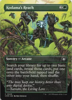 Kodama's Reach (Borderless) C Commander Masters 649 - LP MTG - Image 1