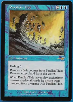 Parallax Tide Nemesis HEAVILY PLD Blue Rare MAGIC MTG CARD (ID# 509221) ABUGames - Image 1