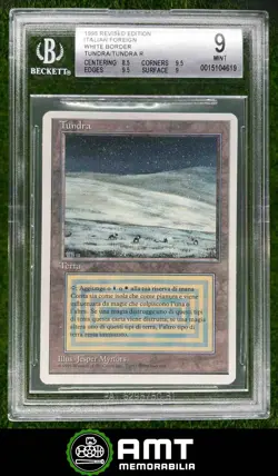 1994 MTG Revised Edition Italian Foreign Tundra BGS 9 MINT FWB Dual Land - Image 1