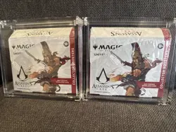 MTG Assassin's Creed Collector Booster Box - New Sealed - With Acrylic - Image 1