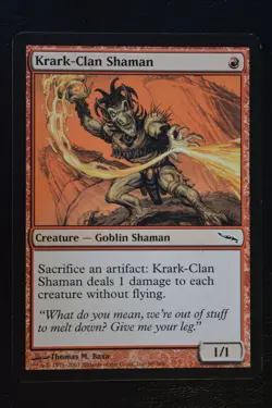 Magic The Gathering MTG KRARK-CLAN SHAMAN Mirrodin LP Lightly Played - Image 1
