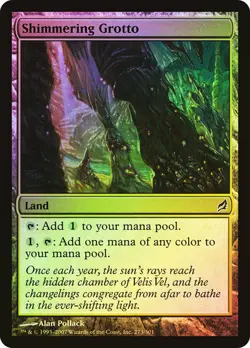 Magic The Gathering MTG SHIMMERING GROTTO FOIL Lorwyn NM Near Mint - Image 1