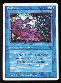 NM/MINT Summer Magic Feedback ~ Vintage MTG/Magic ~ RARER THAN ALPHA!!! - Image 1