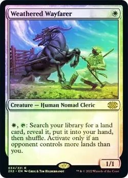 Weathered Wayfarer FOIL - 034/331 - Rare - 2X2 Double Masters 2022 MTG - Image 1