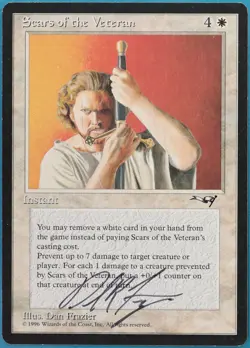 Scars of the Veteran Alliances NM White Uncommon SIGNED CARD (419228) ABUGames - Image 1