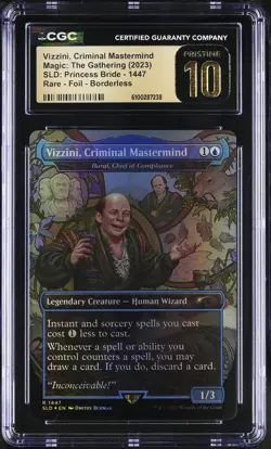 VIZZINI CRIMINAL MASTERMIND Secret Lair Princess Bride Foil CGC Pristine 10 MTG - Image 1