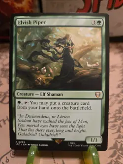 MTG Elvish Piper The Lord of the Rings Commander Decks Regular Rare NM - Image 1