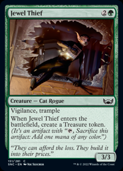 Jewel Thief NM Streets of New Capenna MTG Magic the Gathering Green English Card - Image 1