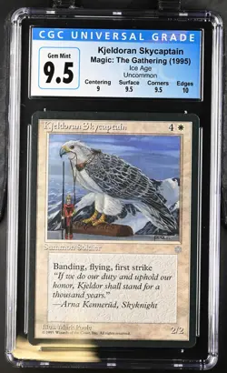 KJELDORAN SKYCAPTAIN Ice Age U CGC 9.5 MTG [Nostalgium] - Image 1