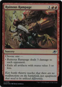 Ruinous Rampage - FOIL - U Edge of Eternities 158 - MTG - Image 1