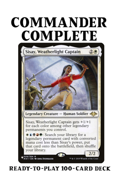 Sisay, Weatherlight Captain ENCHANTRESS LEGENDS Magic MTG Custom Commander Deck - Image 1