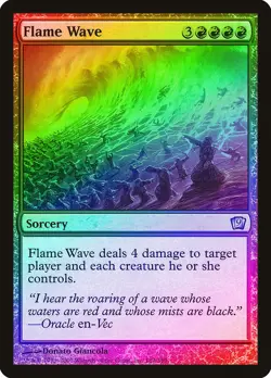Flame Wave FOIL 9th Edition NM Red Uncommon MAGIC THE GATHERING CARD ABUGames - Image 1