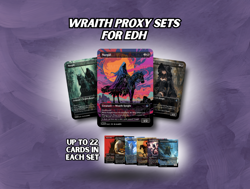 MTG Wraith Nazgul Card Set - Custom Magic: the Gathering Bundle - Image 1