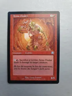 Arms Dealer, MTG Mercadian Masques (1999) Uncommon Red Creature NM - Image 1