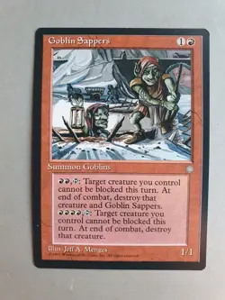 Goblin Sappers , MTG Ice Age (1995), Common Red Creature NM - Image 1