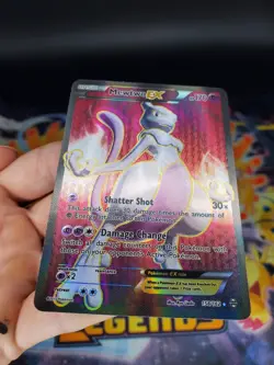 Pokemon Mewtwo EX TCG Full Art Holo Card 158/162 2015 Breakthrough Ultra Rare Lp - Image 4