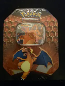 Pokemon Hidden Fates Tin-Charizard GX Factory Sealed New - Image 1