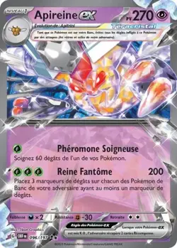 Carte Pokemon [FR] Apireine ex 96/197 - EV03 Flammes Obsidiennes - Image 1