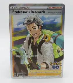 2022 TCG Pokemon #078 Professor's Research Willow 078/078 Holo Full Art - Image 1