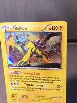 Pokemon TCG Raikou #55/162 Breakthrough Set Holo Rare 2015 LP - Image 2