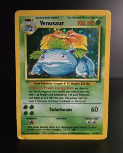 Pokemon TCG - VENUSAUR #15 - HOLO - RARE - UNLIMITED - BASE SET 1999 - WOTC - HP - Image 1