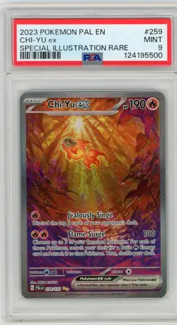 2023 POKEMON PAL EN-PALDEA EVOLVED SPECIAL ILLUSTRATION RARE CHI-YU EX PSA 9 - Image 1