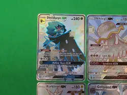 Mint Pokemon Hidden Fates Shiny Vault GX Lot 4 Decidueye Golisopod Nihilego Xurk - Image 4