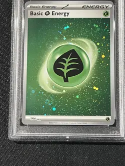 Cosmos Holo 2 Swirls 💫 PSA 10 BASIC GRASS ENERGY 001 Pokemon TCG - Image 2