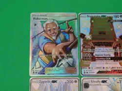 Mint Pokemon Hidden Fates Shiny Vault GX Lot 4 Zygarde Silvally Fisherman Stakat - Image 4