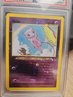 2001 POKEMON SOUTHERN ISLANDS PROMO #1 MEW-HOLO PSA 8 - Image 3