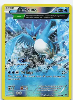 Articuno 17/108 (Delta) Rare Reverse Holo XY - Roaring Skies LP Pokemon - Image 1