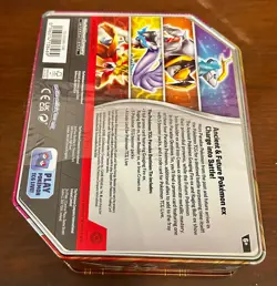 Pokemon TCG Paldea Partners Tin - Iron Boulder Ex - Image 2