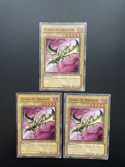 Yugioh Curse Of Dragon SDY-008 Unlimited Edition Common HP X3 - Image 1