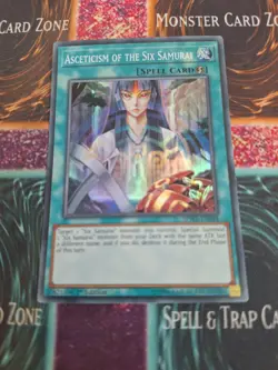 Yu-Gi-Oh! Asceticism of the Six Samurai SPWA-EN048 Super Rare 1st Edition NM - Image 1
