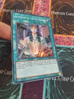Yu-Gi-Oh! Asceticism of the Six Samurai SPWA-EN048 Super Rare 1st Edition NM - Image 2