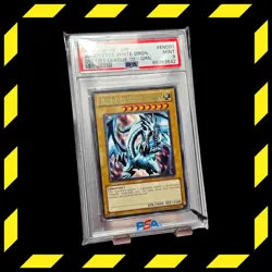 GREEN FOIL Blue-Eyes White Dragon PSA 9 Duelist League Promo DL09-EN001 Yugioh - Image 2