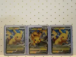 Pikachu Pokemon Card Lot 27 Cards GO, Detective Pikachu, Holo Promos & Pikachu V - Image 3