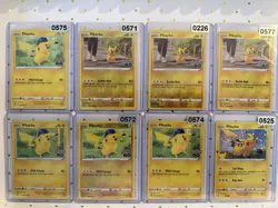 Pikachu Pokemon Card Lot 27 Cards GO, Detective Pikachu, Holo Promos & Pikachu V - Image 4