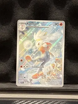 Pokemon TCG - Raboot 147/142 Illustration Rare Holo Card - Stellar Crown (NM) - Image 1