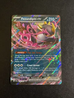 Fezandipity ex 038/064 Shrouded Fable Pokemon Card TCG - NM Double Rare - Image 1